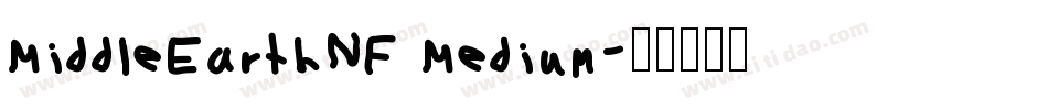 MiddleEarthNF Medium字体转换